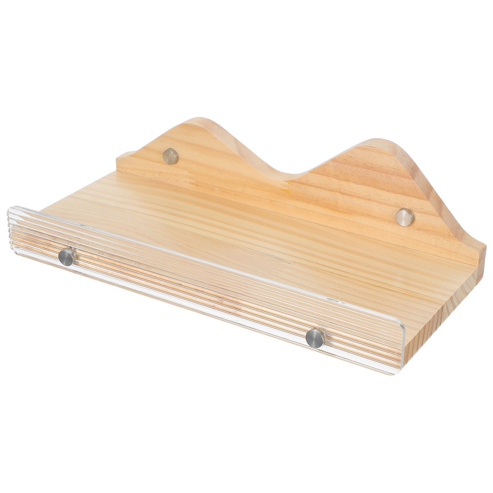 WRITWAA Rustic Wood Floating Shelf for Wall Solid Wood Wall Mounted Storage Shelf
