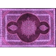 thumbnail image 1 of Ahgly Company Indoor Rectangle Medallion Purple Traditional Area Rugs, 8' x 12', 1 of 4