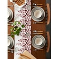 thumbnail image 5 of Hokiten Table Runners 36 Inches Long Dress Scarves, Red Eucalyptus Leaves Farmhouse Kitchen/Dining Table Runner, Short Coffee Tablerunners, Watercolor Floral Leaf Plants 13x36 Inch, 5 of 7