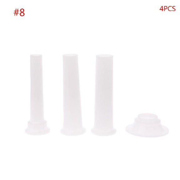 Ciwanning 3pcs/set Meat Grinder Sausage Stuffer Filling Tubes Sausages Maker Nozzles with 1Pc 6.8cm Base