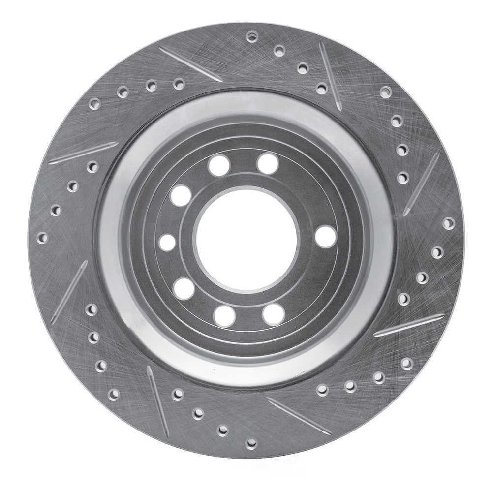 Dynamic Friction Company 631-65020L DFC Brake Rotor - Drilled And Slotted - Silver