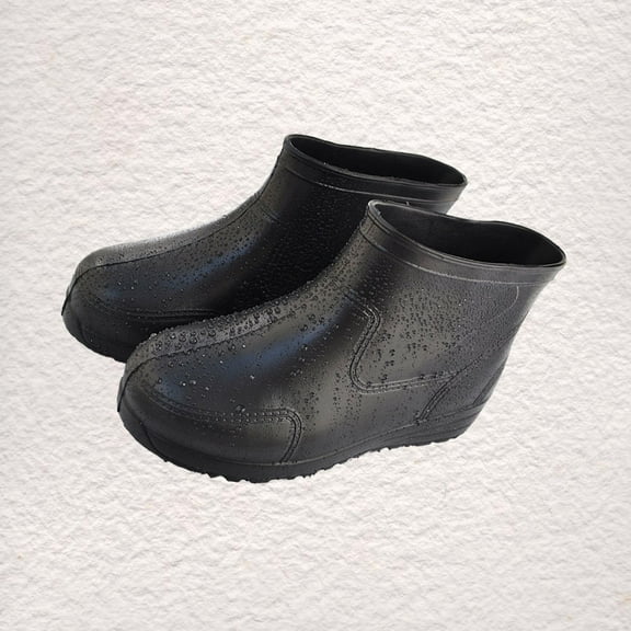 Raindrops Rain Shoes for Men, Non- , Outdoor Water Resistant Footwear, 1 Pair