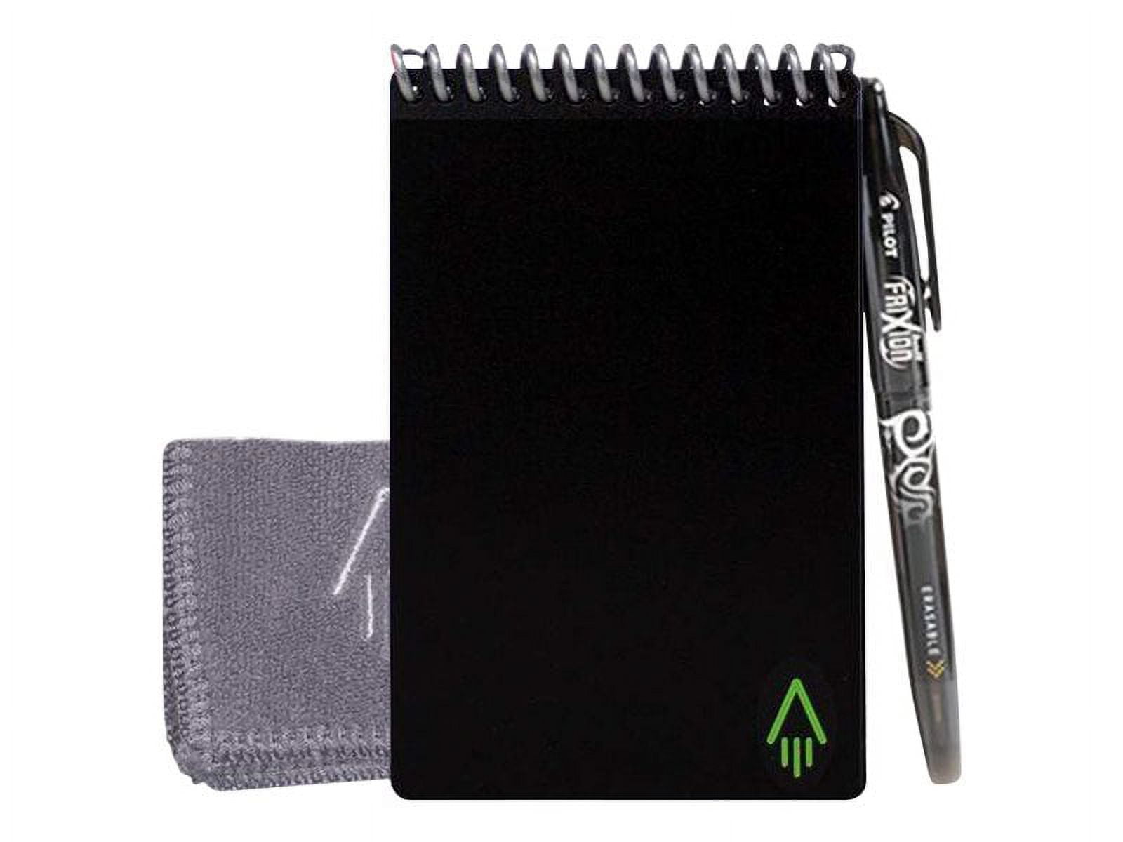 Rocketbook Mini Spiral Writing Pad, Dot Grid, 3.5 x 5.51", 24 Sheets, Black