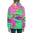 thumbnail image 6 of Pofeuu Psychedelic Cartoon Frog Print Teenage Zipper Hoodie Sweatshirts Hooded Casual Jackets With Pocket For Boys Girls-Medium, 6 of 6