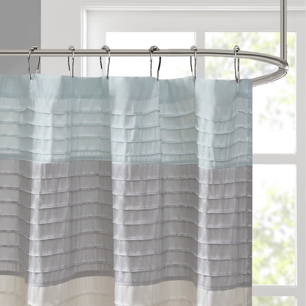 Euroco Faux Silk Shower Curtain