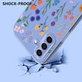 thumbnail image 6 of TECH CIRCLE for Samsung Galaxy A17 5G Flexible TPU Magnetic Phone Case Compatible with MagSafe Cute Slim Clear Floral Full-Body Shockproof Protection Cover for Women Girls,B, 6 of 6