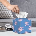 thumbnail image 5 of Goofa Cute Poodle Dog Tissue Box Cover PVC Leather Tissue Holder Square Facial Tissue Case Facial Paper Organizer Dispenser for Bathroom, Vanity Countertop, 5 of 8