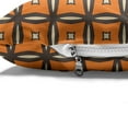 thumbnail image 4 of Abstract Pet Bed, Repeating Pattern with Retro Square Like Elements, Chew Resistant Pad for Dogs and Cats Cushion with Removable Cover, 24" x 39", Taupe Vermilion, by Ambesonne, 4 of 4