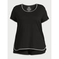 thumbnail image 6 of Joyspun Women's Cotton Blend T-Shirt and Shorts Pajama Set, 2-Piece, Sizes S to 3X, 6 of 6