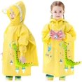 thumbnail image 1 of Chubasqueros (M) de 1 a 8 años para niños y niñas, poncho de lluvia ligero, chaquetas de lluvia, ropa impermeable reutilizable de dibujos animados lindos JM, 1 of 5