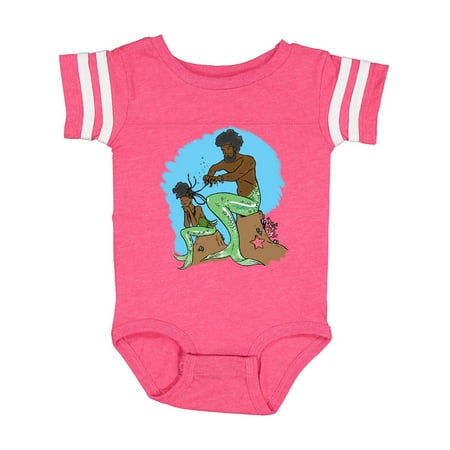 

Inktastic Mer Dad and Daughter Braiding Beautiful Black Hair Gift Baby Boy or Baby Girl Bodysuit