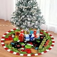 thumbnail image 5 of Merry Christmas Tree Skirt – 36" Farmhouse-Inspired Holiday Decor with Star & Snowflake Design, Perfect for Xmas Party Decorations, 5 of 6