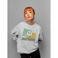 thumbnail image 2 of Sagittarius Archer Emoji - Retro Zodiac Graphic Women's Sweatshirt, 2 of 4
