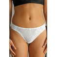 thumbnail image 2 of Women's Carnival 3137 Tuxedo Lace Microfiber Low Rise Bikini Panty (Ivory L), 2 of 3