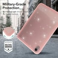 thumbnail image 4 of TECH CIRCLE Galaxy Tab S8 Plus/S7 Plus/S7 FE 12.4 inch Case, Clear Slim Glitter Bling Sparkle Girl Women Full Protective Soft TPU Back Cover Lightweight Thin Shell for Tablet S8+/S7+/S7 FE,Pink, 4 of 7