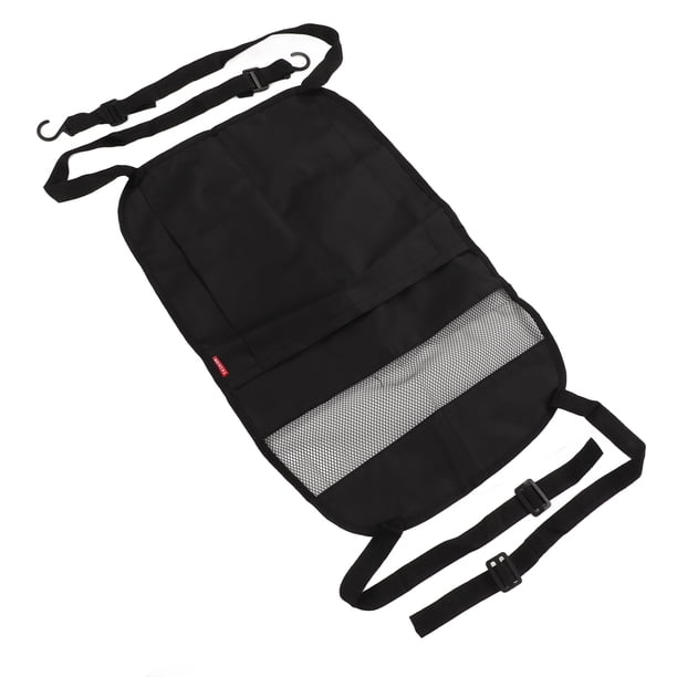 Organizador de malla para respaldo de asiento Universal negro de tela Oxford de bolsillo de red para coche 59x39cm para automóviles Jadeshay A