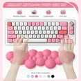 thumbnail image 6 of ATTACK SHARK Memory Foam Keyboard Wrist Rest, Retail Packaging, Rose Red, 6 of 10