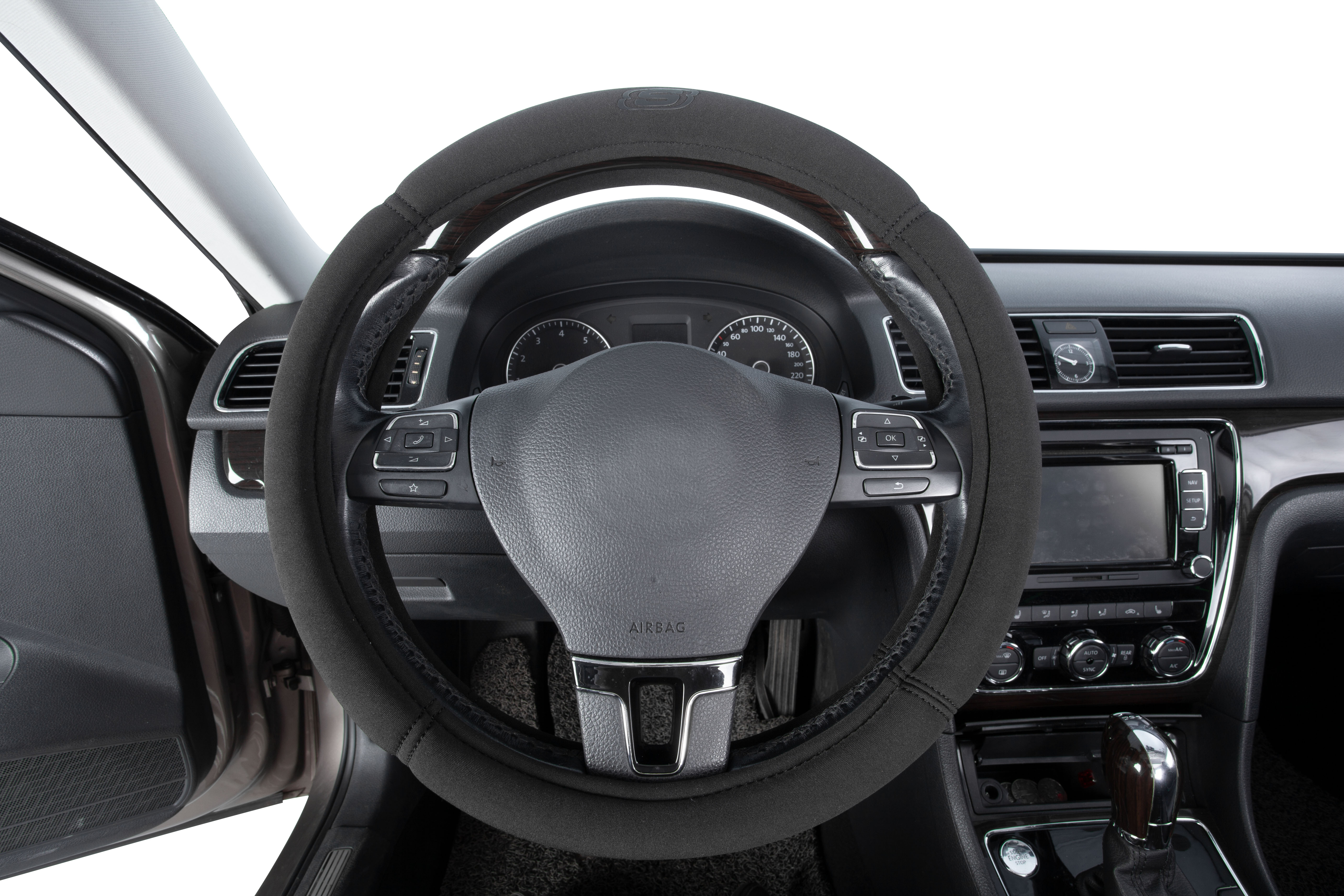 Skechers Memory Foam Steering Wheel Cover, Black photo 3