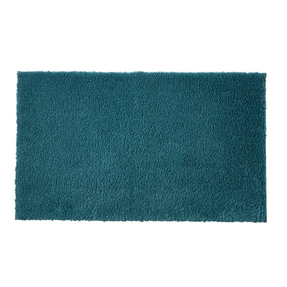 Better Homes & Gardens Ultra Soft Polyester Bath Rug, 20"x34", Nimbus Blue