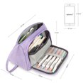 thumbnail image 4 of Mokani Canvas Handle Pencil Case, Purple, 4 of 4
