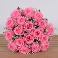 thumbnail image 1 of Ramo de rosas de simulación, flores de seda, 18 rosas, para boda, sala de estar, con flores, decoración, flores falsas, 1 of 6