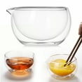 thumbnail image 2 of Heat-Resistant Transparent Double-Wall Insulated Glass Bowl Home Kitchen Tableware Fruit Salad Bowl Baking Bowl Microwave-Safe Tea Bowl Milk & Fruit Salad Serving Bowl, 2 of 6