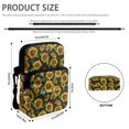 thumbnail image 6 of FUIALDOLG Crossbody Bags for Shop, Lightweight 2 Layer Crossbody Purse for Women Sunflower Woven Decoration Shoulder Bag, 6 of 7