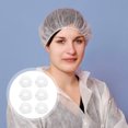thumbnail image 2 of 100 Pcs Bouchons Bouffants Jetables Filet de Protection pour Cheveux et Tête pour Hôpital, Laboratoires, Service Alimentaire, 2 of 8