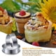 thumbnail image 4 of 18 Piezas Anillos de Tarta de Muffin Anillo de Tarta de Doble Rollo Anillos de Muffin de Acero Inoxidable, 4 of 8