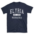 thumbnail image 1 of Elyria Nebraska Classic Established Men's Cotton T-Shirt, 1 of 1