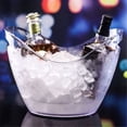 thumbnail image 4 of 8L Acrylic Ice Bucket Tub Oval Storage Bucket Champagne Bottles For Drinks And Parties, 4 of 6