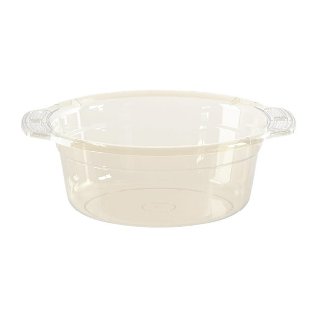 Lipstore Bassine de Lavage Transparente Bassine de Lavage Panier à Linge pour Vêtements Fruits Randonnée 19.5cmx9cm