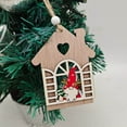 ZAROYEAX Christmas Tree Wooden Craft Decorations with Window Opening