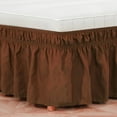 thumbnail image 1 of EIGTHTAIL Wrap Around Ruffled Bed Skirt with Adjustable Elastic Belt - 15 Inch Drop Easy to Put On  Wrinkle Free Bedskirt Dust Ruffles  Frame Cover for Queen  King and C-King Size Beds  B, 1 of 7