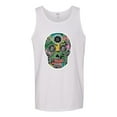 thumbnail image 2 of Day Of The Dead Calavera Skull Colorful Trippy | Mens Pop Culture Graphic Tank Top, White, 3XL, 2 of 4