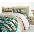 thumbnail image 3 of Ambesonne Gamer Duvet Cover Set, Geek Themed Controllers Print, Twin, Teal Pale Orange, 3 of 4