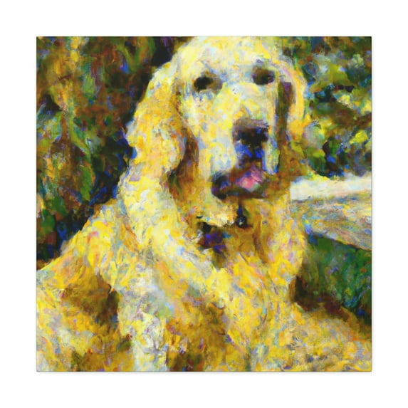 Golden Retriever Sunrise - Canvas