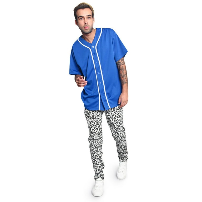 Royal blue jersey best sale shirt