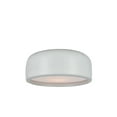 thumbnail image 1 of 2 Light Drum Shade Flush Mount with White finish, 1 of 2