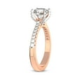thumbnail image 4 of 1 Carat IGI Certified Radiant Shape Lab Grown Diamond Engagement Ring | 14K Rose Gold | Amy Tapered Eternity Lab Diamond Ring | FG-VS1-VS2 Quality Friendly Diamonds, 4 of 5