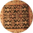 thumbnail image 1 of Ahgly Company Indoor Round Persian Brown Traditional Area Rugs, 8' Round, 1 of 4