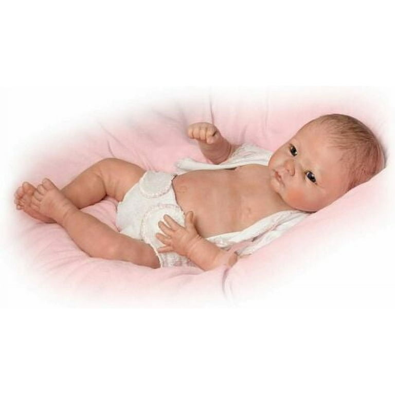 Free Shipping The Ashton Drake Galleries Little Grace So Truly Real AE Baby Girl Doll Weighted Fully Poseable with Soft RealTouch AE Vinyl Skin by Award Winning Artist Linda Murray 20 inches Walmart....