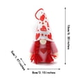 thumbnail image 3 of kladzum Christmas Gnomes Christmas Decorations Christmas Tree Ornaments Merry Christmas Decoration Heart Couple Lights Rudolph Dwarf Faceless Doll Gnome Ornaments Red Ornaments, 3 of 3