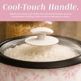 thumbnail image 5 of COOK WITH COLOR Rice Cooker, 6-Cup with Tempered Glass Lid, Floral Pink, 5 of 7