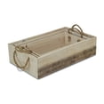 thumbnail image 1 of Cheungs 5404-3 Rectangular All Wood Trays, Light Brown - Set of 3, 1 of 1