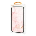 thumbnail image 4 of Reiko brand for iphone X/Reiko brand for iphone Xs Hard Glass Design Tpu Case With Pink Marble, 4 of 4
