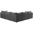 thumbnail image 3 of Meridian Furniture Jacob Sectionnel Modulaire en Velours Gris, 3 of 11