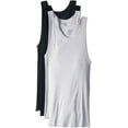thumbnail image 2 of Fruit of the Loom Mens 4Pack Black & Grey A Shirts Tank Tops Undershirts 2XL, 2 of 4