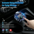 thumbnail image 3 of LENCENT Transmisor FM para Coche, Adaptador de Coche Bluetooth Inalámbrico 5.0 con Cargador USB Rápido Tipo C PD 20W+ QC3.0, Receptor de Reproductor de Mp3 para Vehículo, 3 of 11