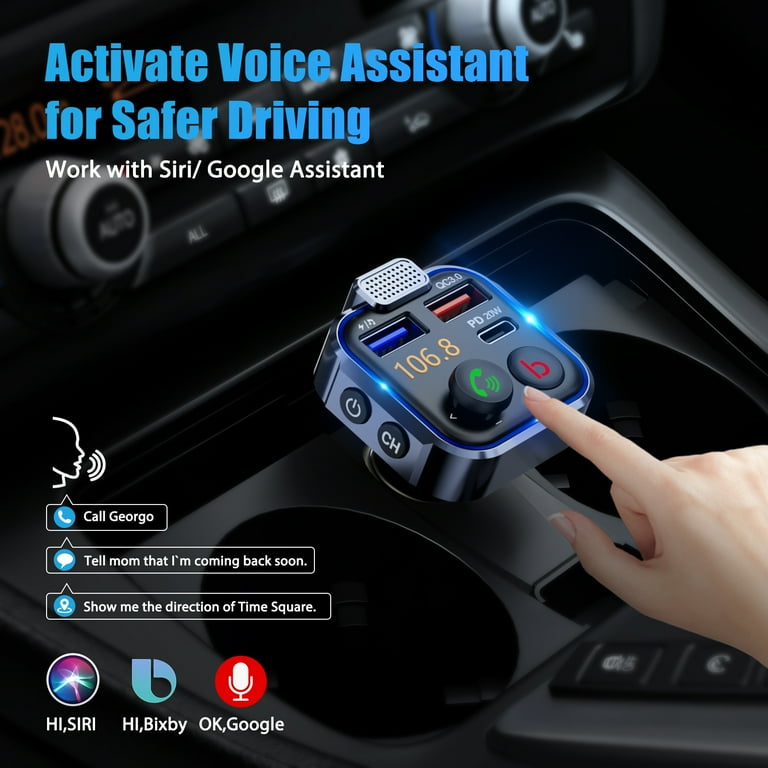 Lencent Bluetooth Cigarette Lighter Adapter For Music LENCENT FM